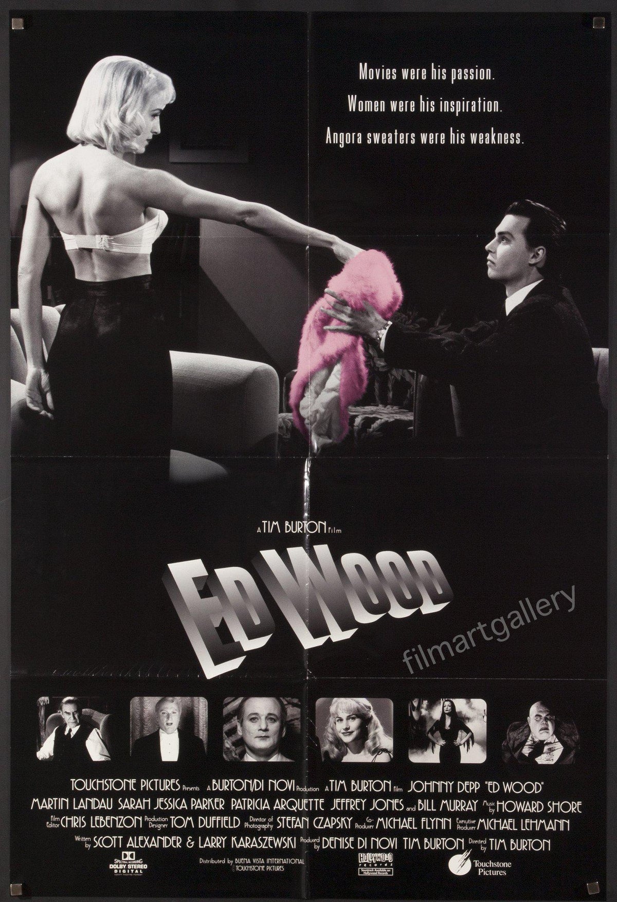 Ed Wood 1 Sheet (27x41) Original Vintage Movie Poster