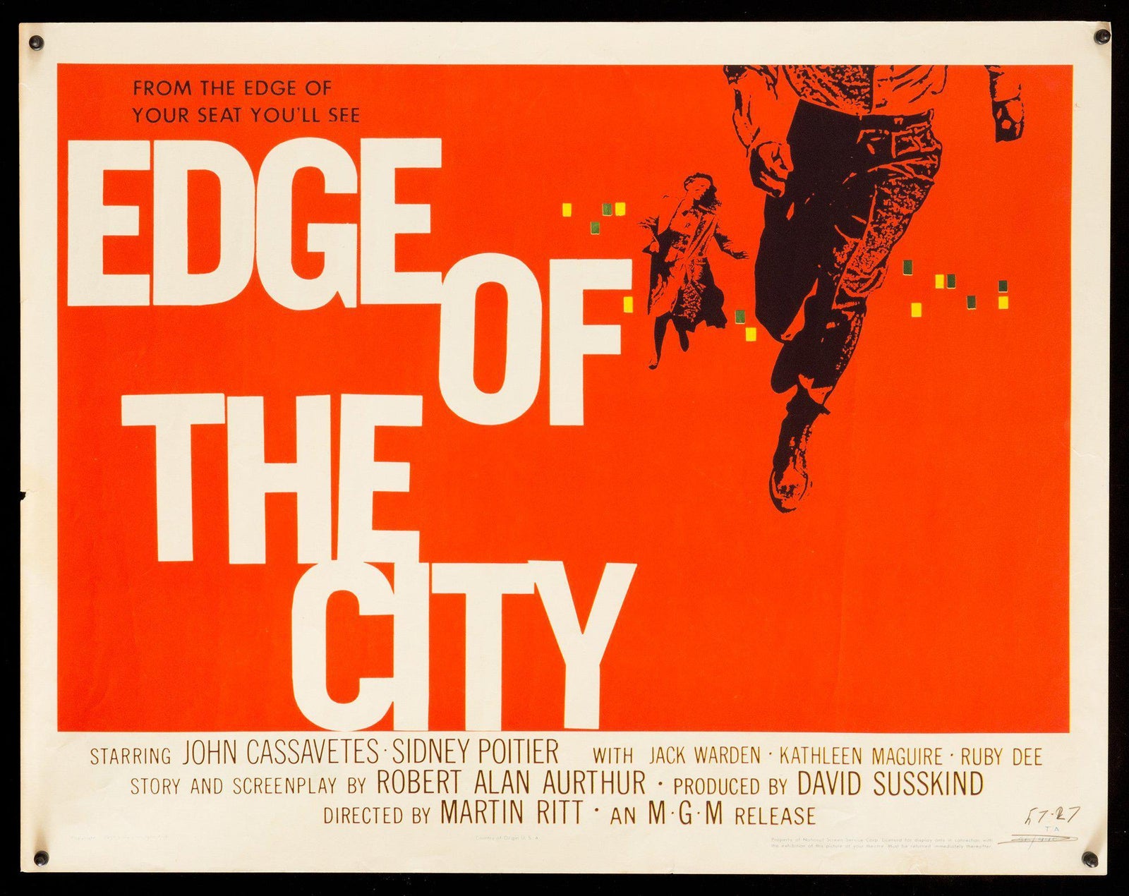 Edge of the City Original Vintage Movie Poster