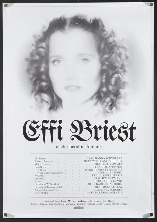 Effi Briest Original Vintage Movie Poster