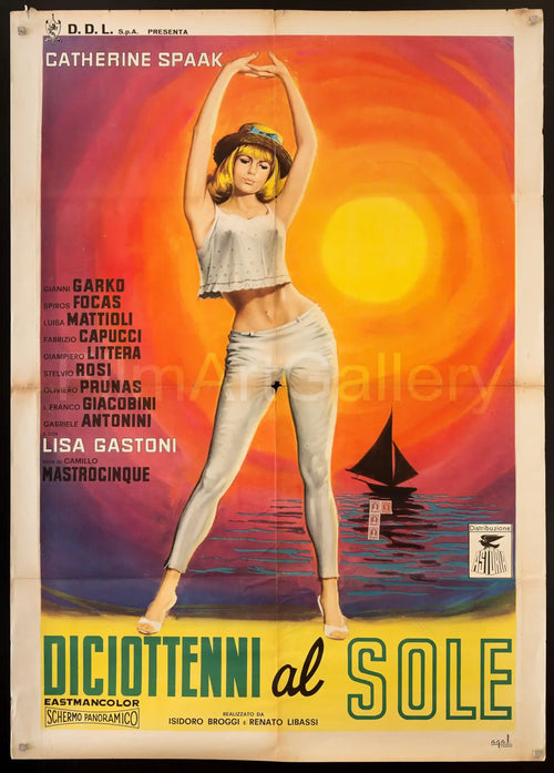 Eighteen in the Sun (Diciottenni al Sole) Original Vintage Movie Poster