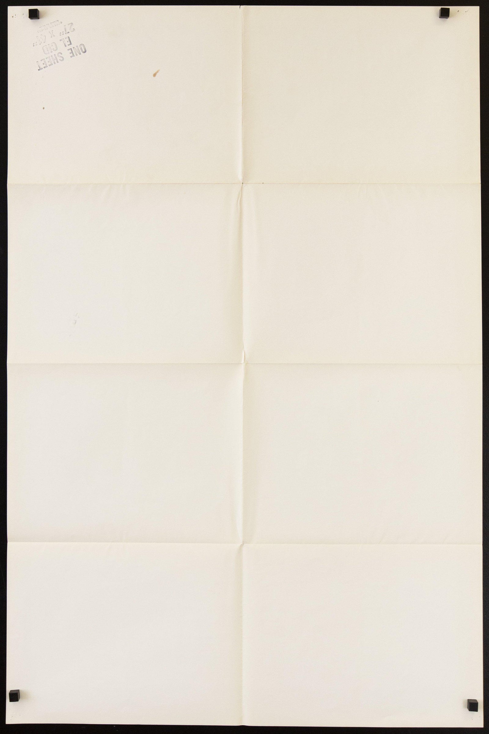 El Cid Original Vintage Movie Poster