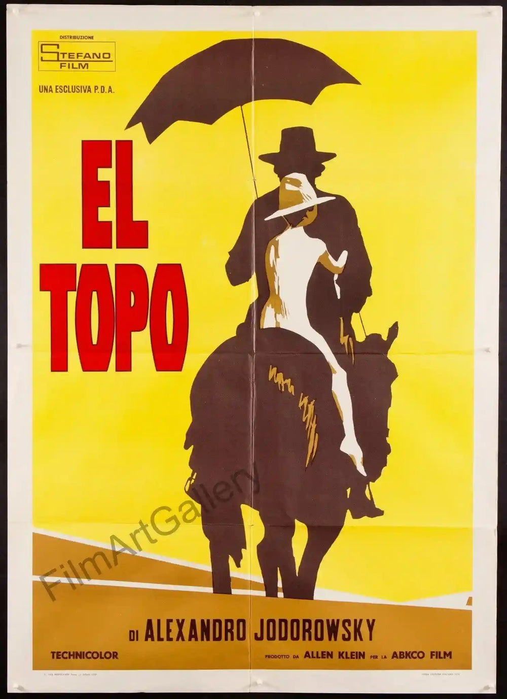 El Topo Original Vintage Movie Poster