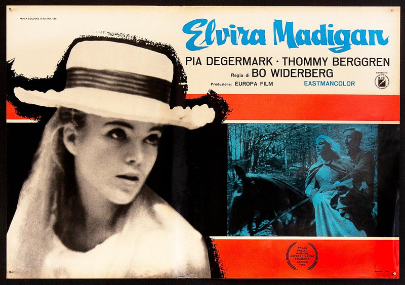 Elvira Madigan Italian Photobusta (18x26) Original Vintage Movie Poster