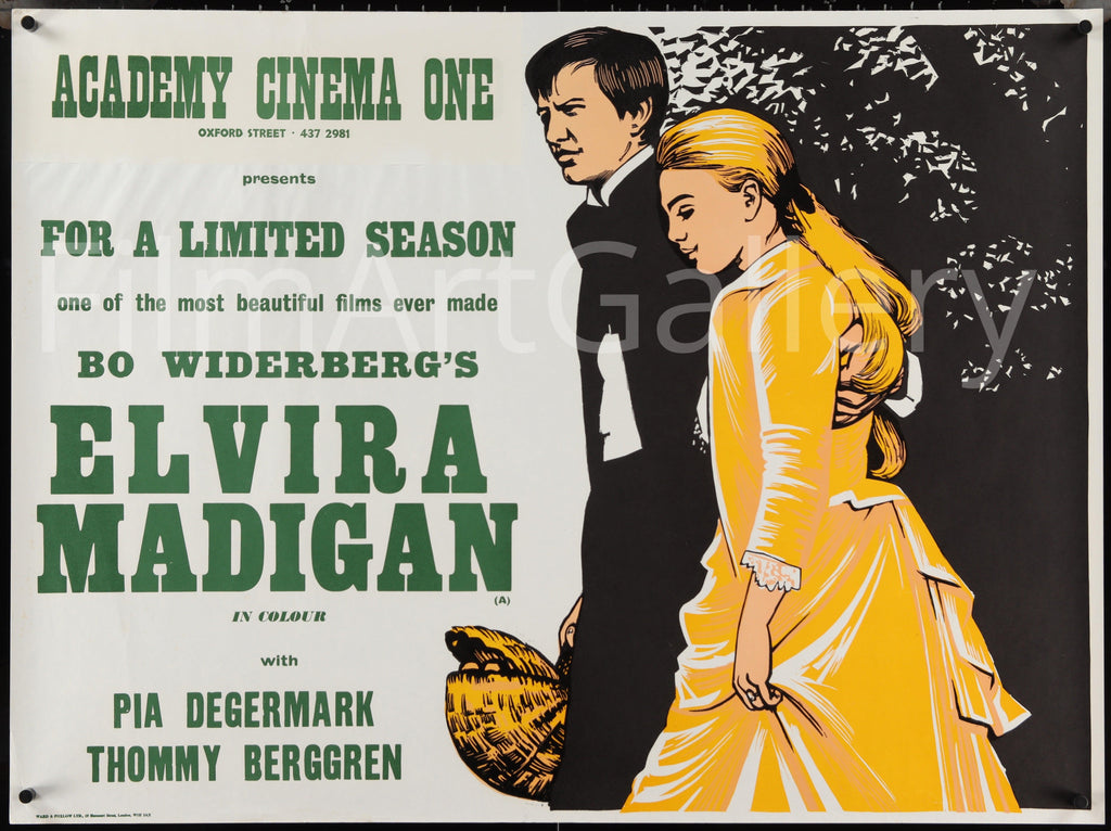 Elvira Madigan Original Vintage Movie Poster