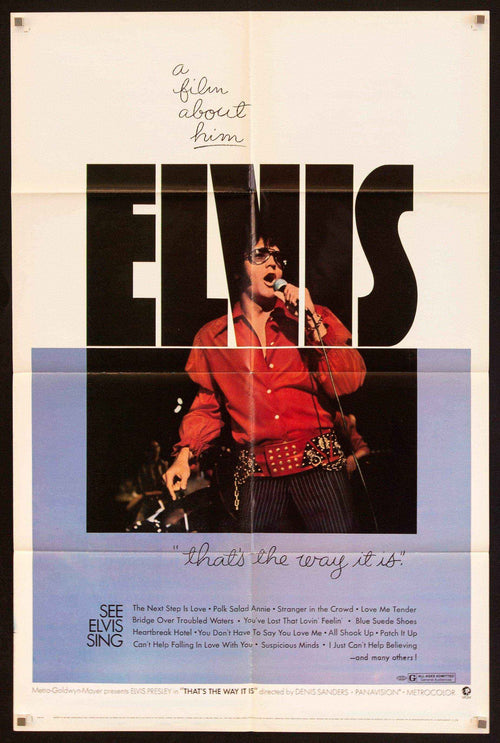 Elvis That's the Way It Is Original Vintage Movie Poster