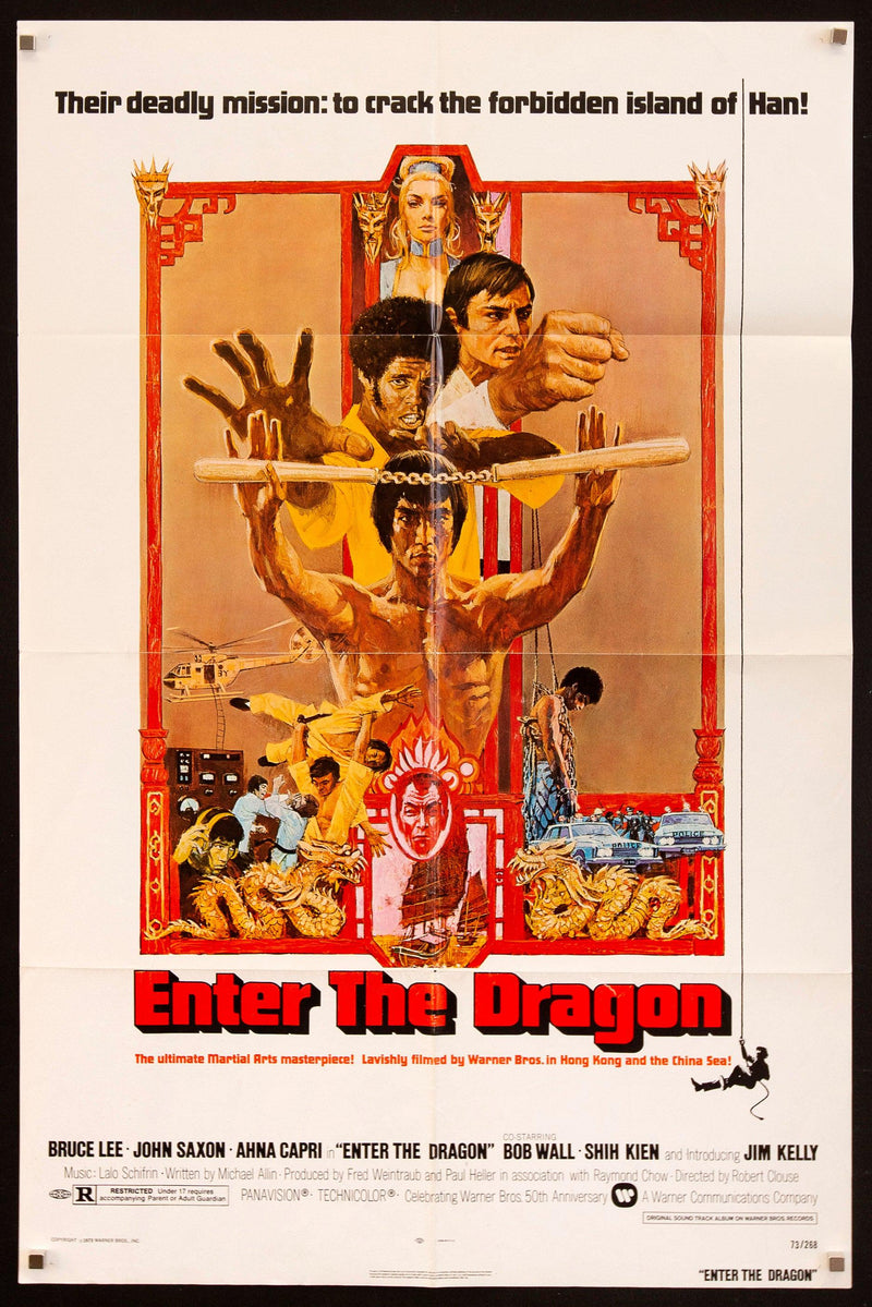 Enter the Dragon 1 Sheet (27x41) Original Vintage Movie Poster