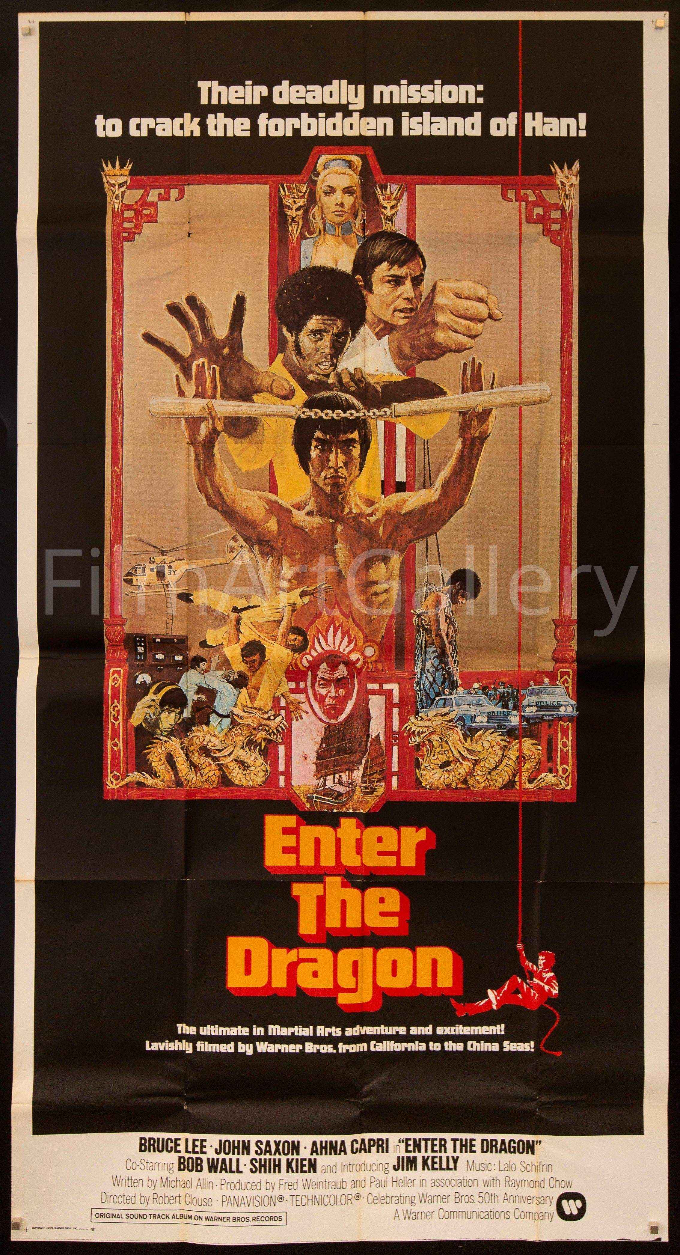 Enter the Dragon Movie Poster 1973 3 Sheet (41x81)