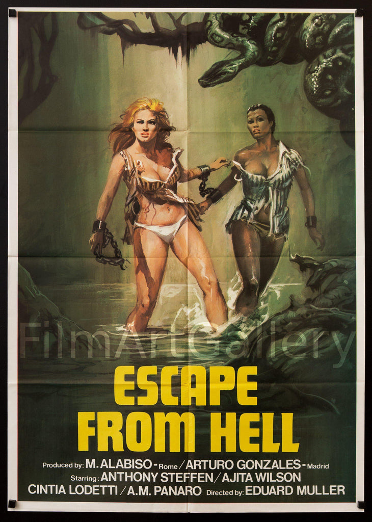 Escape From Hell Original Vintage Movie Poster