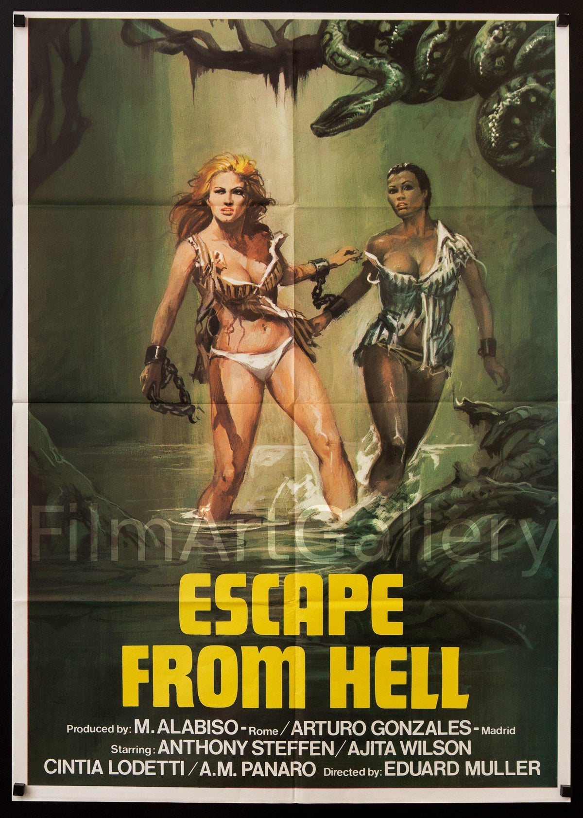 Escape From Hell Original Vintage Movie Poster