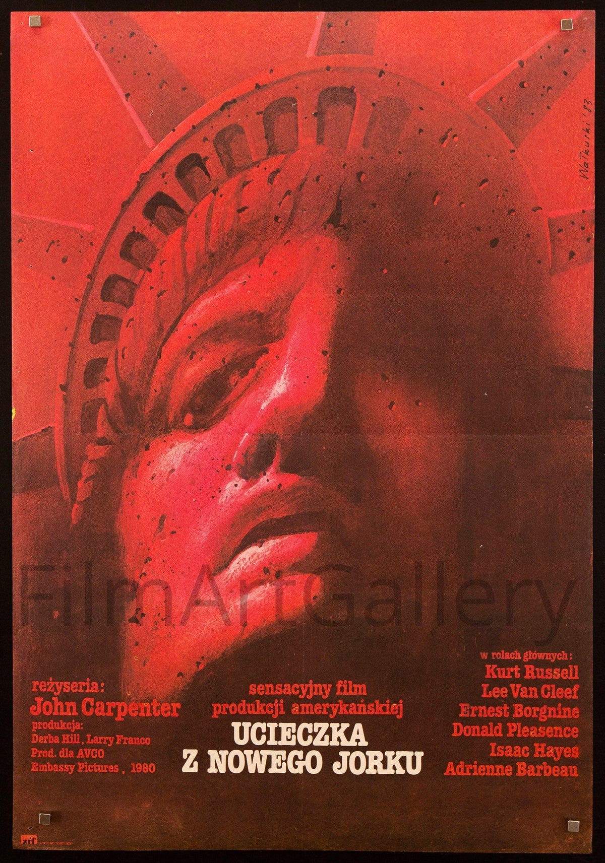 Escape From New York Original Vintage Movie Poster