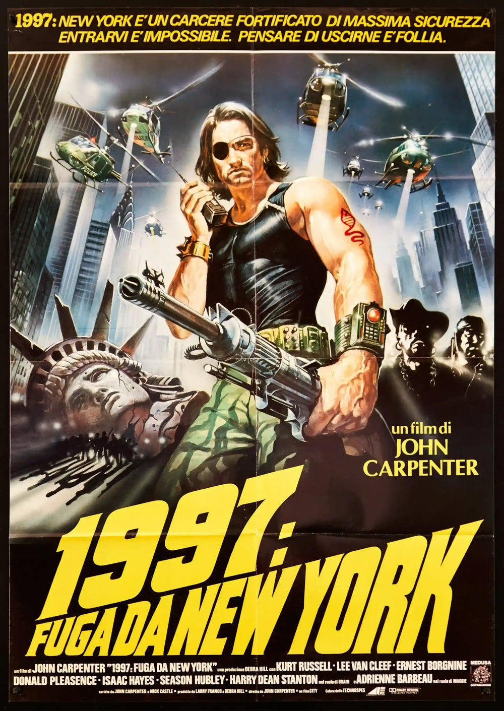 Escape From New York Original Vintage Movie Poster