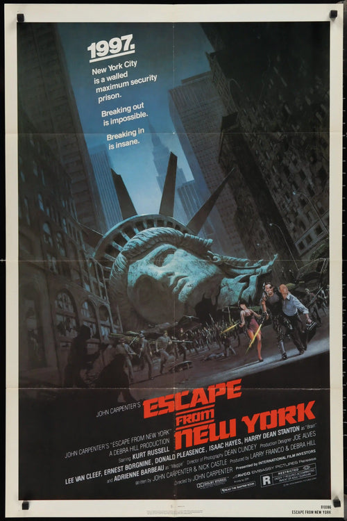 Escape From New York Original Vintage Movie Poster