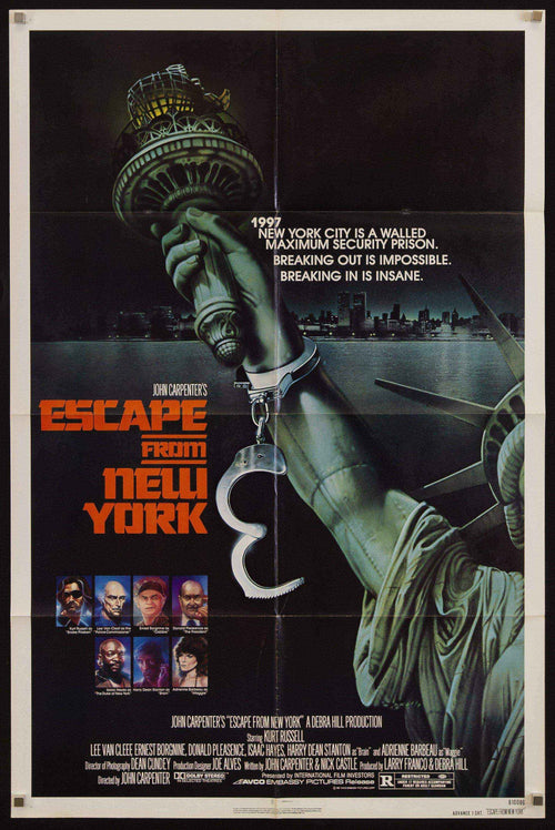 Escape From New York Original Vintage Movie Poster