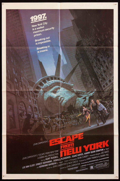 Escape From New York Original Vintage Movie Poster