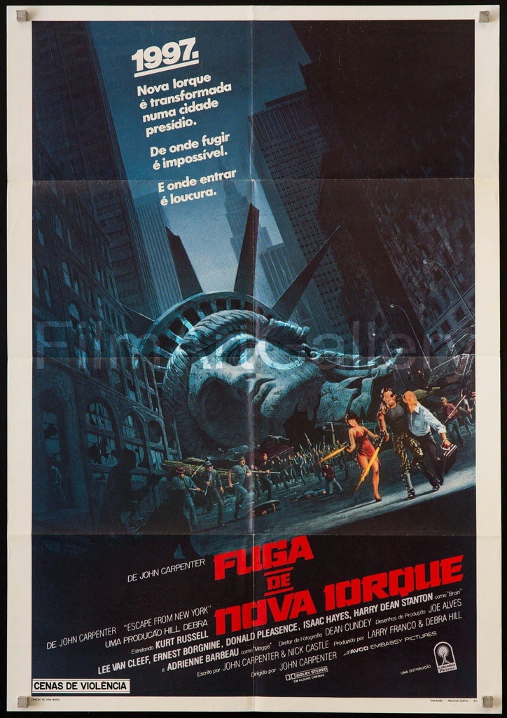 Escape From New York Original Vintage Movie Poster