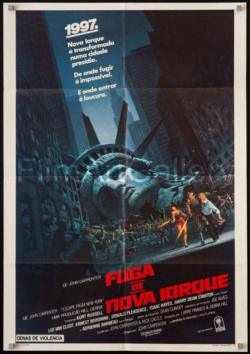 Escape From New York Original Vintage Movie Poster