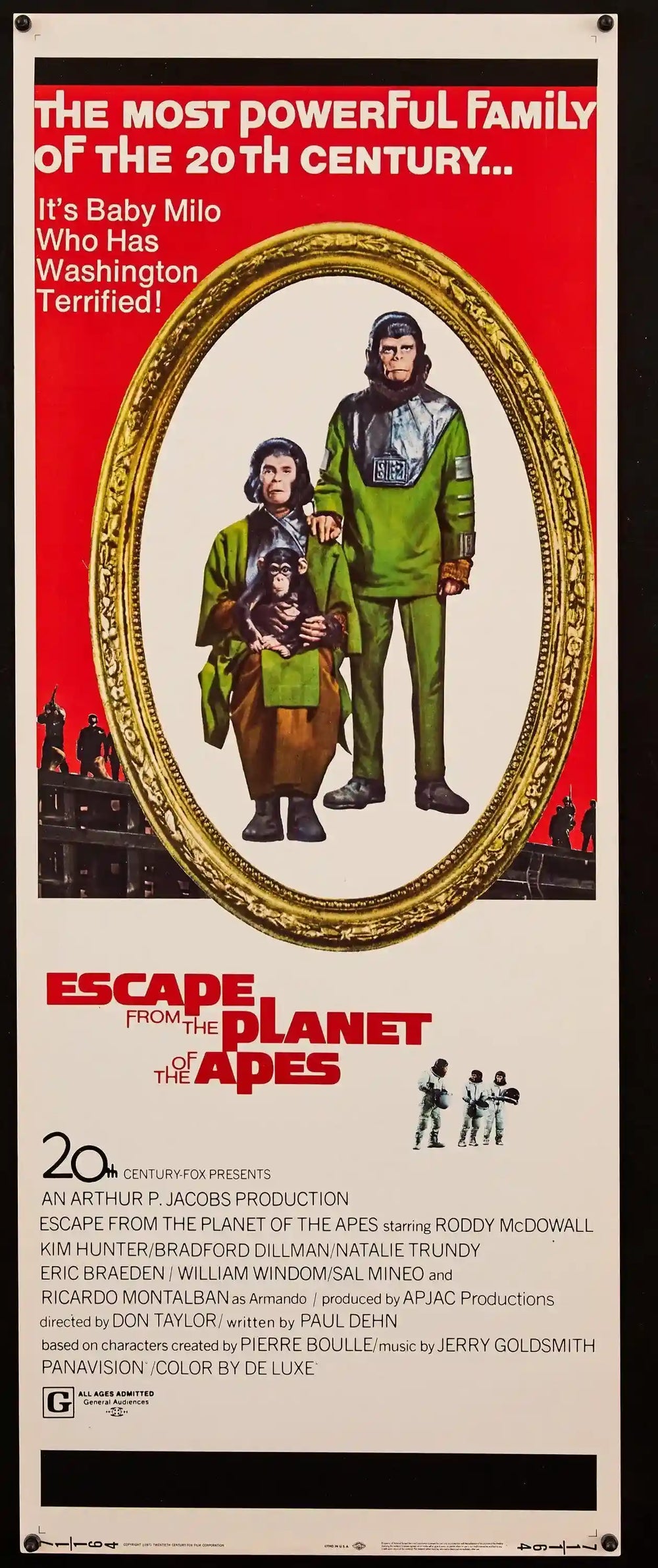Escape From the Planet of the Apes Original Vintage Movie Poster