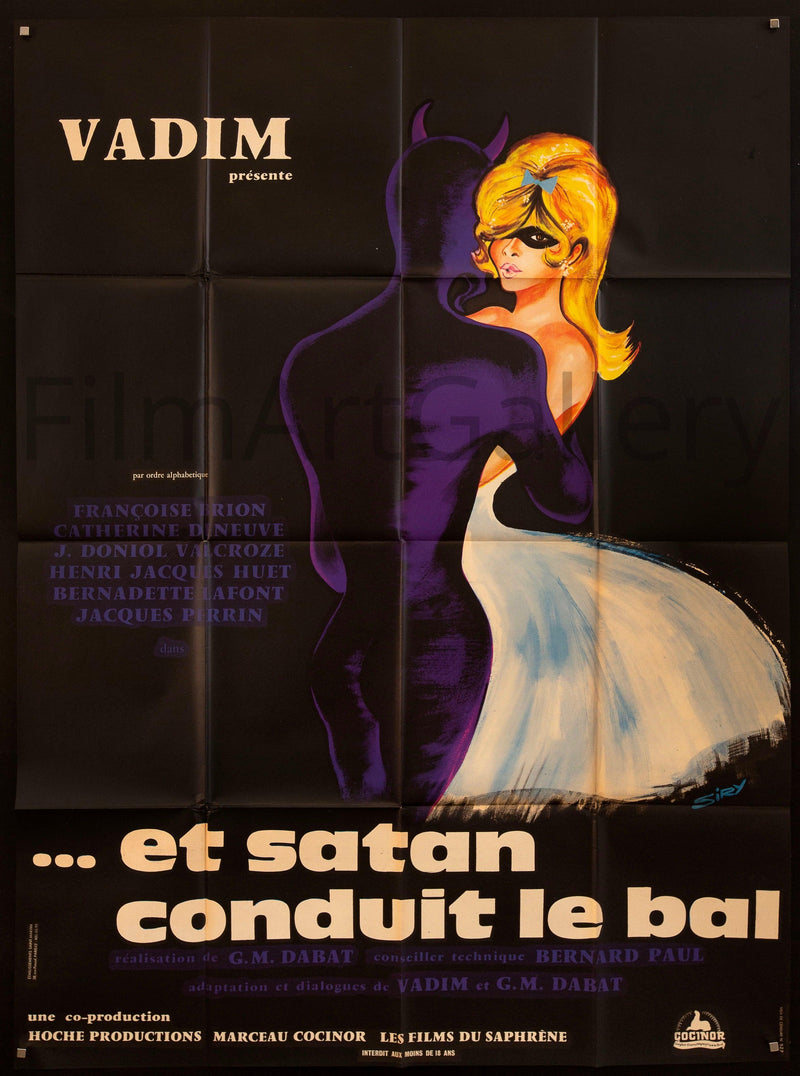 Et Satan Conduit Le Bal French 1 panel (47x63) Original Vintage Movie Poster