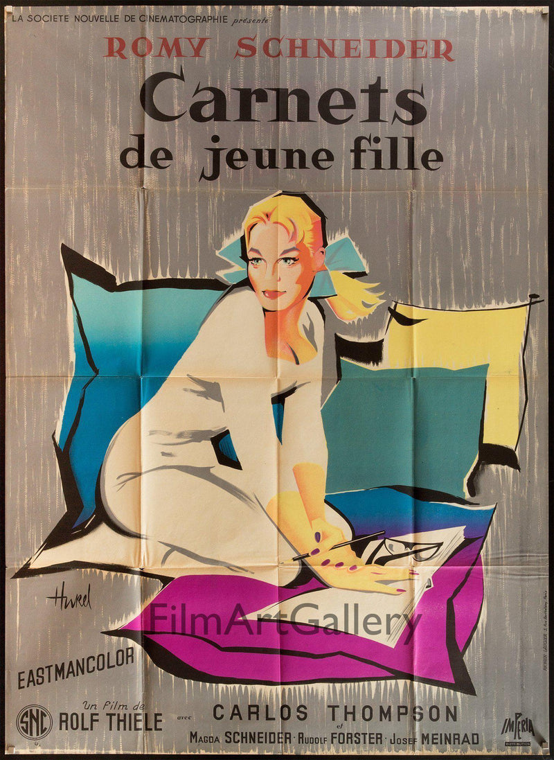 Eva (Journals of a Young Woman) (Eva, Carnets de Jeune Fille) French 1 panel (47x63) Original Vintage Movie Poster