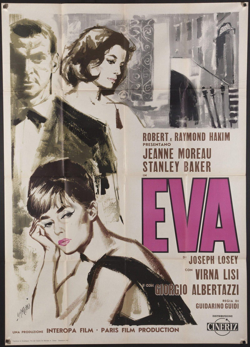 Eva Italian 2 foglio (39x55) Original Vintage Movie Poster