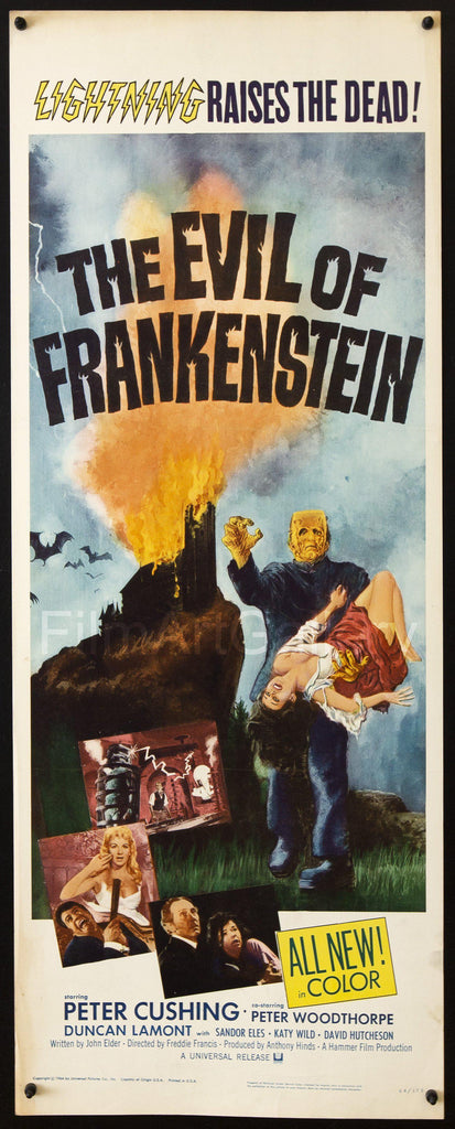 Evil of Frankenstein Original Vintage Movie Poster