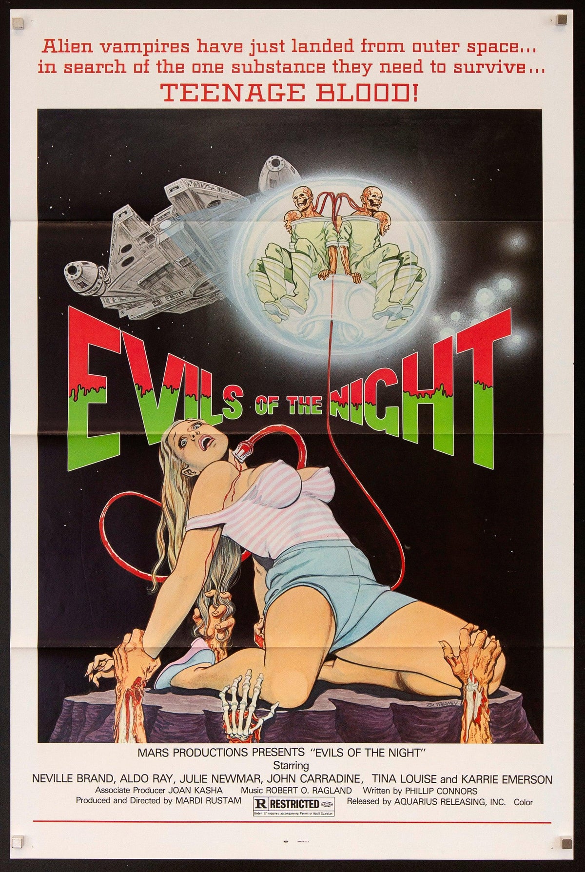 Evils of the Night Original Vintage Movie Poster