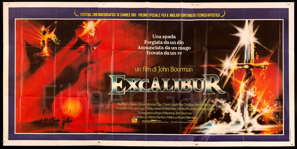 Excalibur Original Vintage Movie Poster