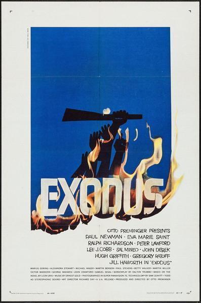 Exodus - NSS 25.5x35.5 Original Vintage Movie Poster