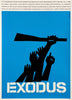 Exodus 25.5 x 35.5 Original Vintage Movie Poster
