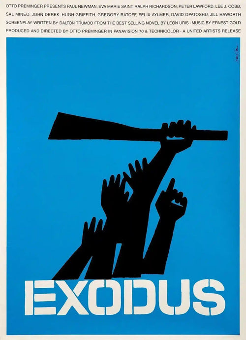 Exodus Original Vintage Movie Poster