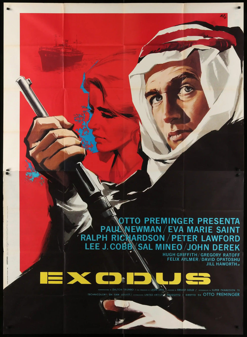 Exodus Original Vintage Movie Poster