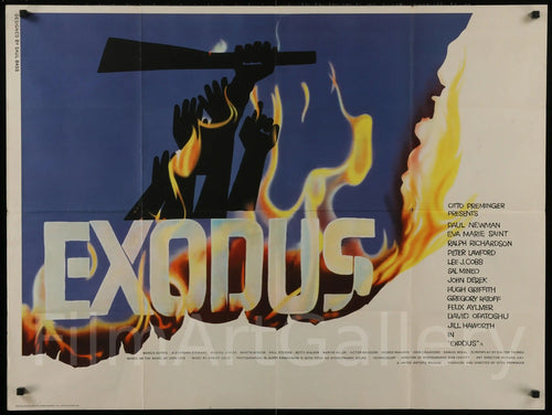 Exodus Original Vintage Movie Poster