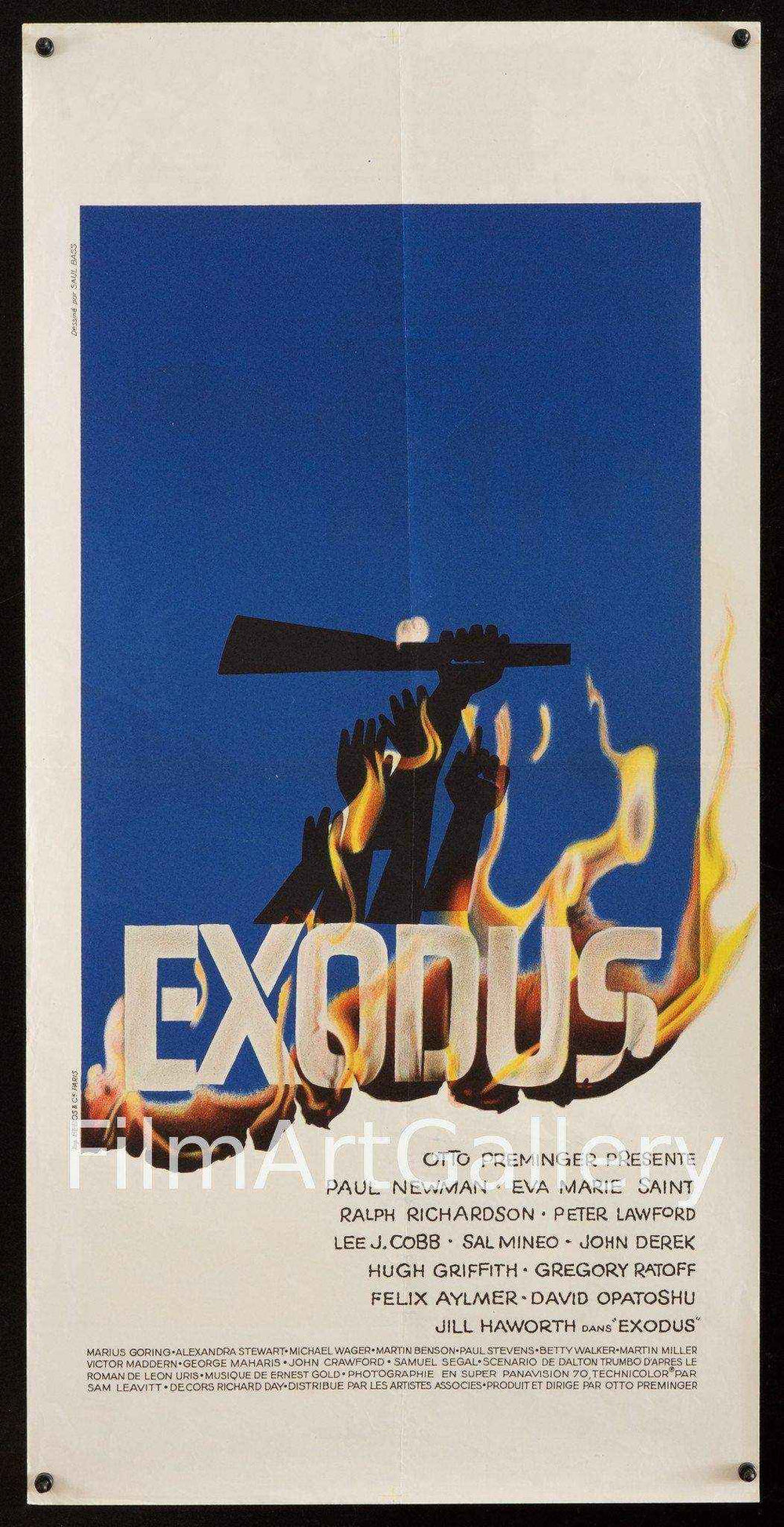 Exodus Original Vintage Movie Poster