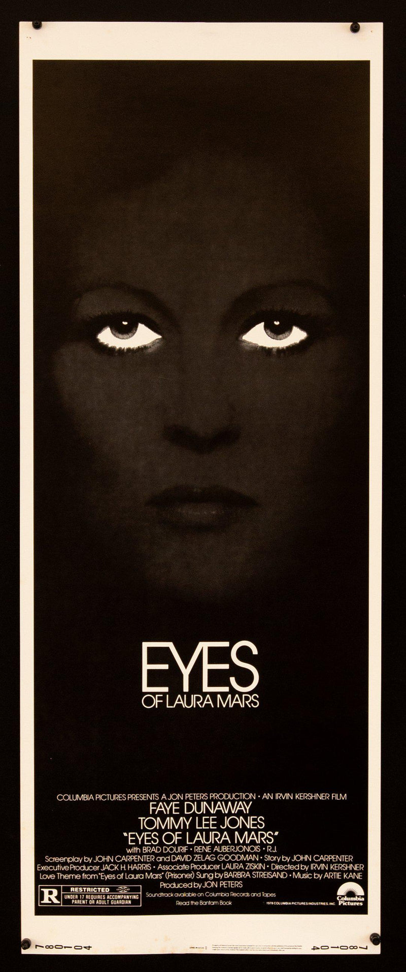 Eyes of Laura Mars Insert (14x36) Original Vintage Movie Poster