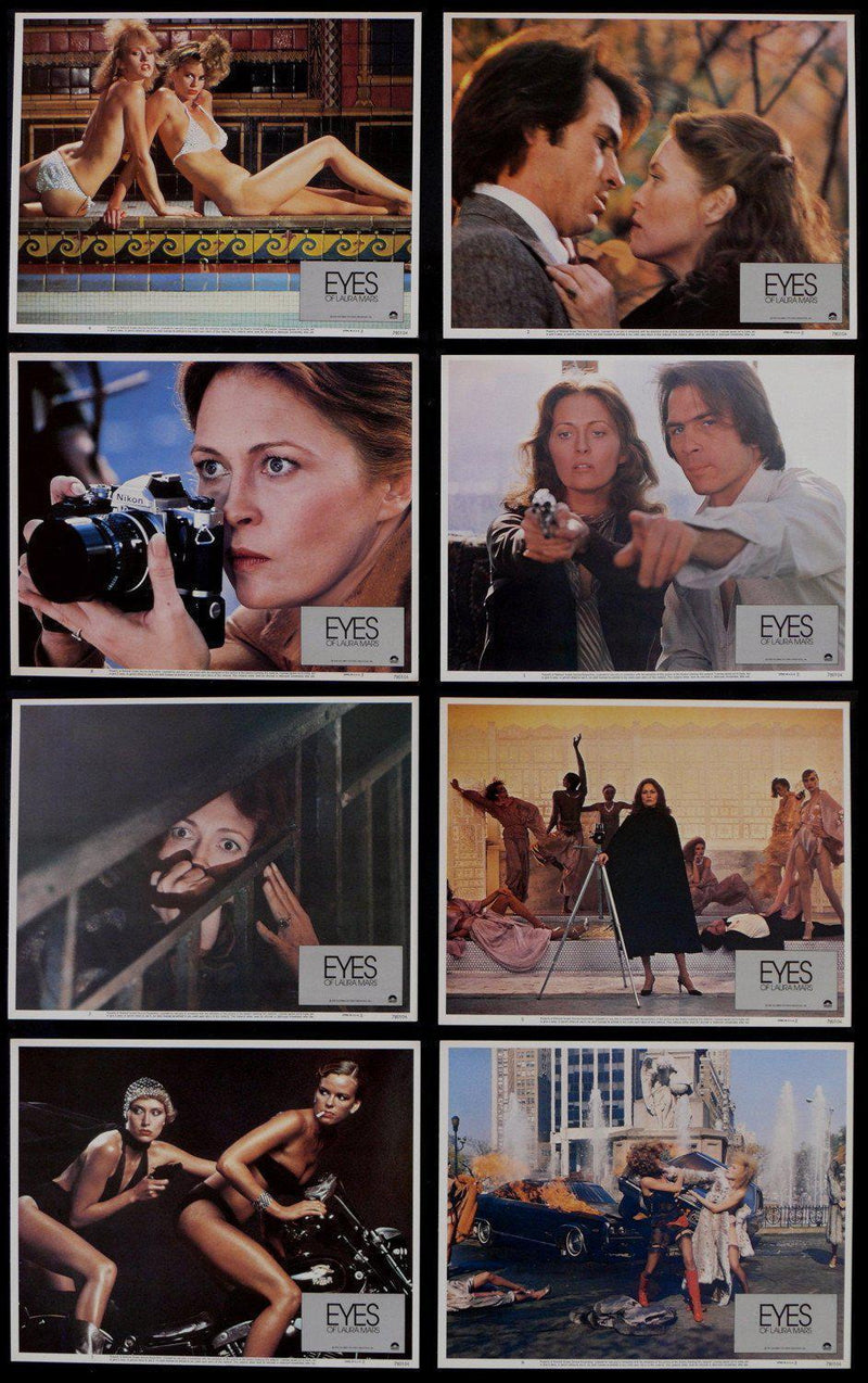 Eyes of Laura Mars Lobby Card Set (8-11x14) Original Vintage Movie Poster