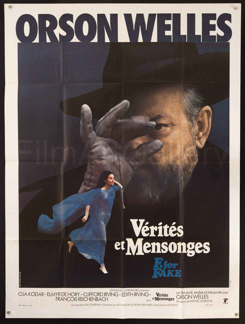 F For Fake Original Vintage Movie Poster