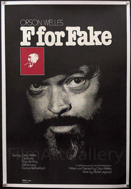 F For Fake Original Vintage Movie Poster