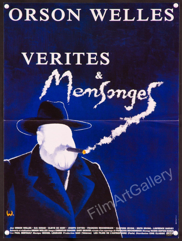 F For Fake Original Vintage Movie Poster