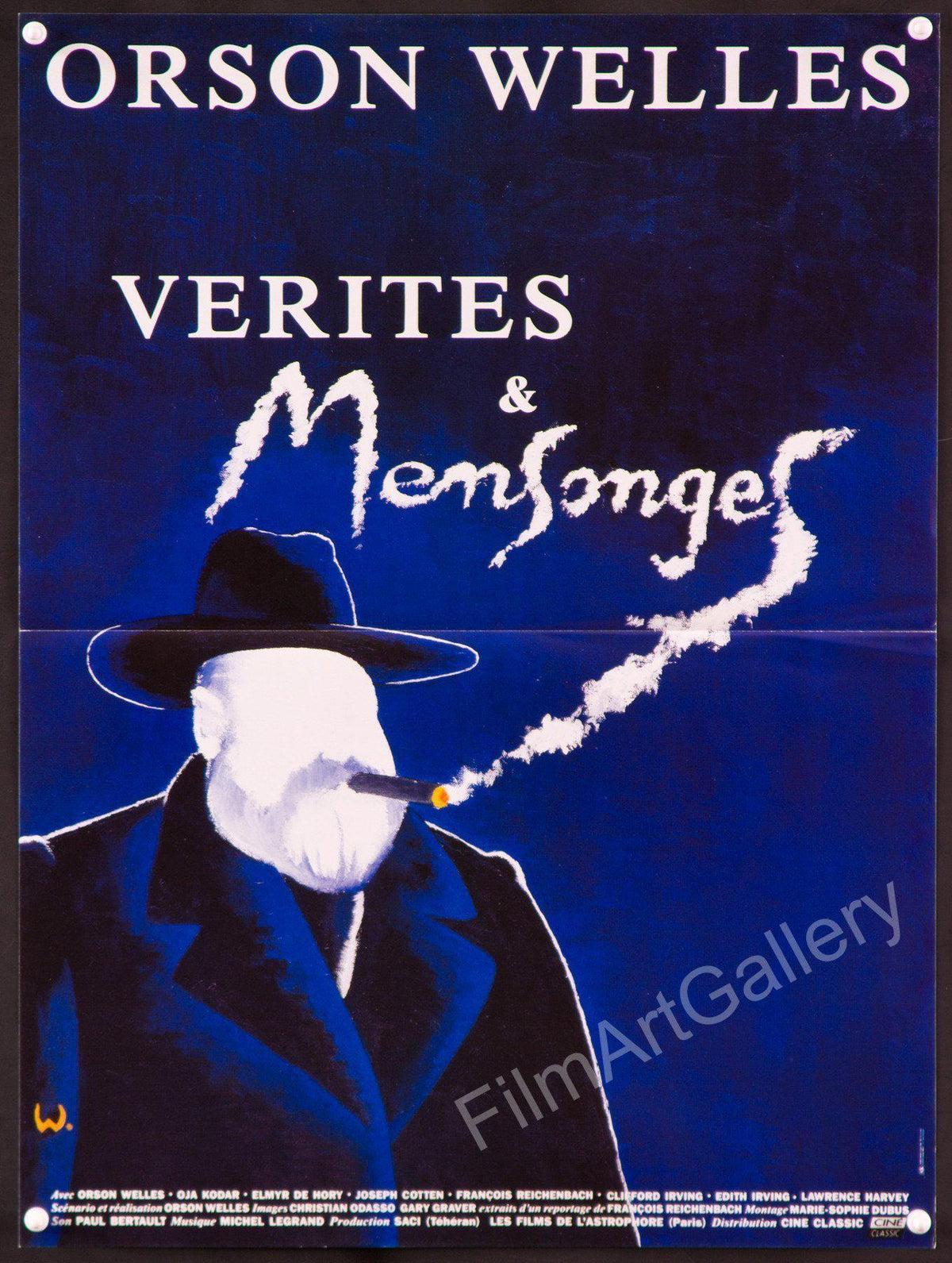 F For Fake Original Vintage Movie Poster