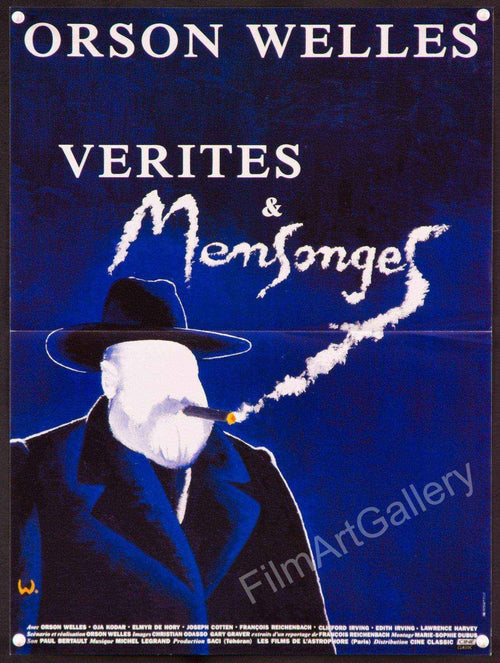 F For Fake Original Vintage Movie Poster