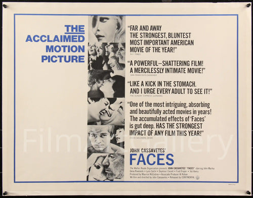 Faces Original Vintage Movie Poster