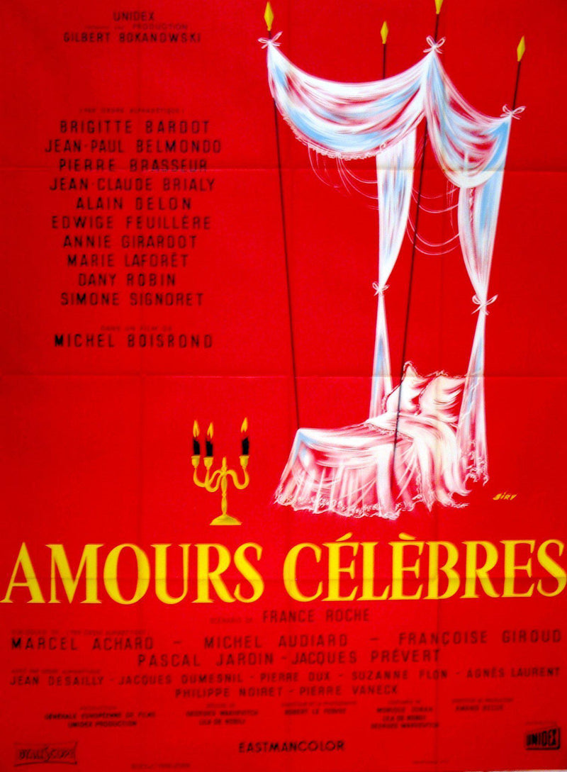 Famous Love Affairs (Les Amours Celebres) French 1 panel (47x63) Original Vintage Movie Poster