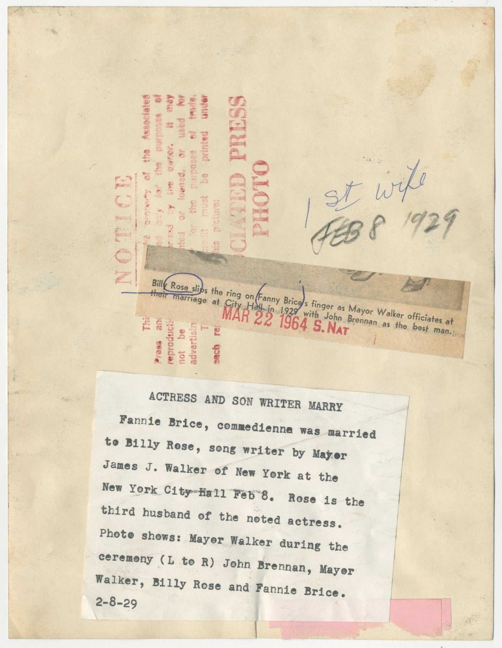 Fanny Brice / Billy Rose Original Vintage Movie Poster