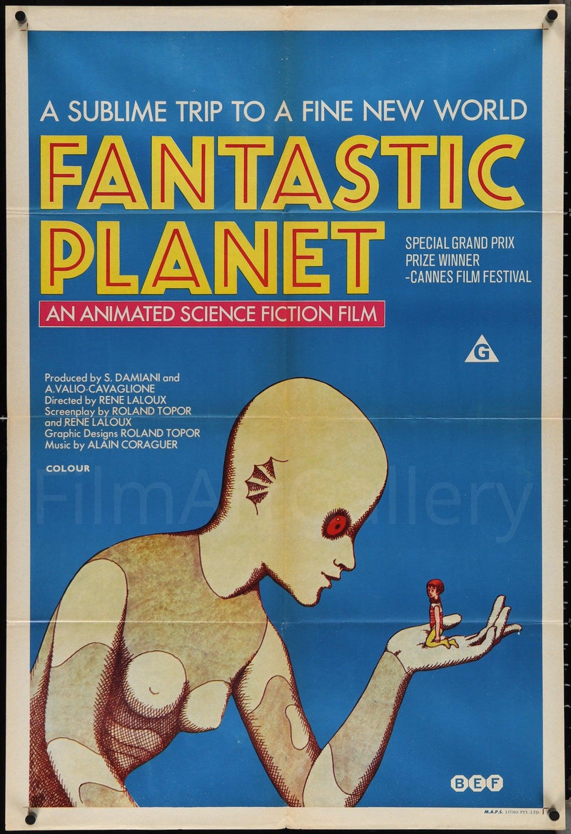 Fantastic Planet (La Planete Sauvage) 1 Sheet (27x41) Original Vintage Movie Poster