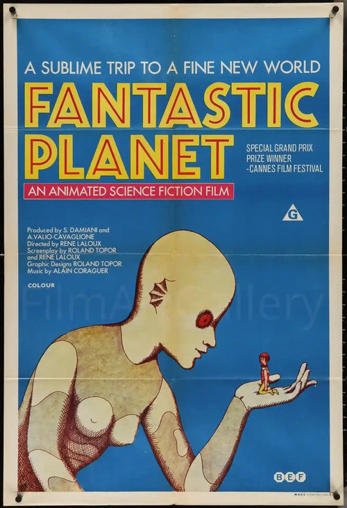 Fantastic Planet (La Planete Sauvage) Original Vintage Movie Poster