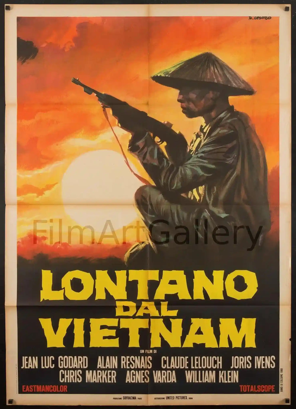 Far From Vietnam (Loin Du/Lontano Dal) Original Vintage Movie Poster
