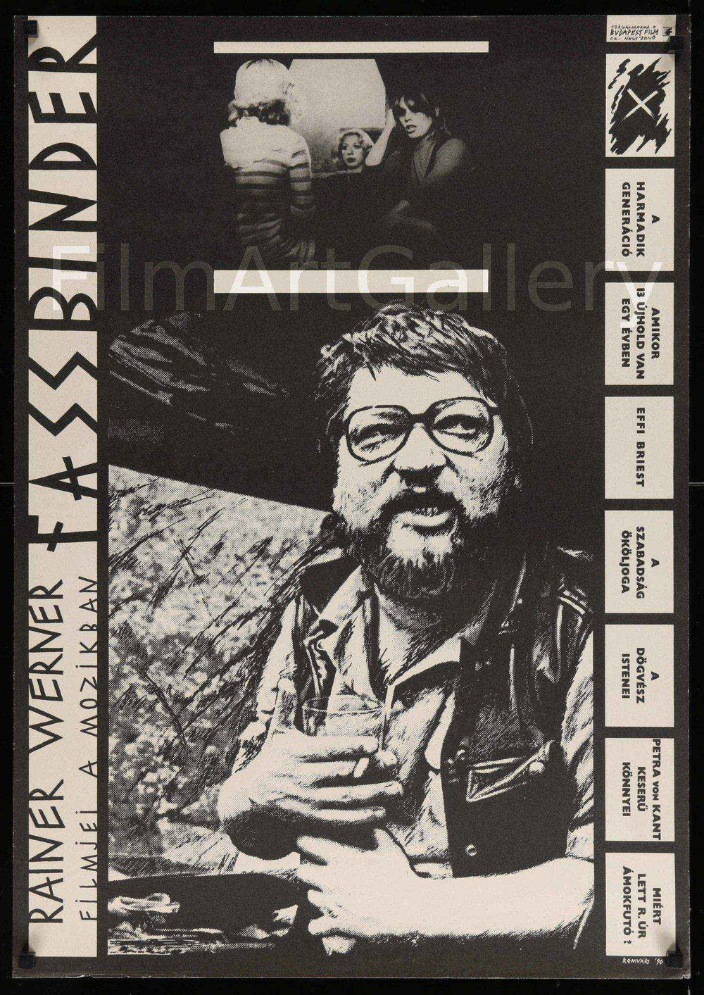 Fassbinder Festival Original Vintage Movie Poster