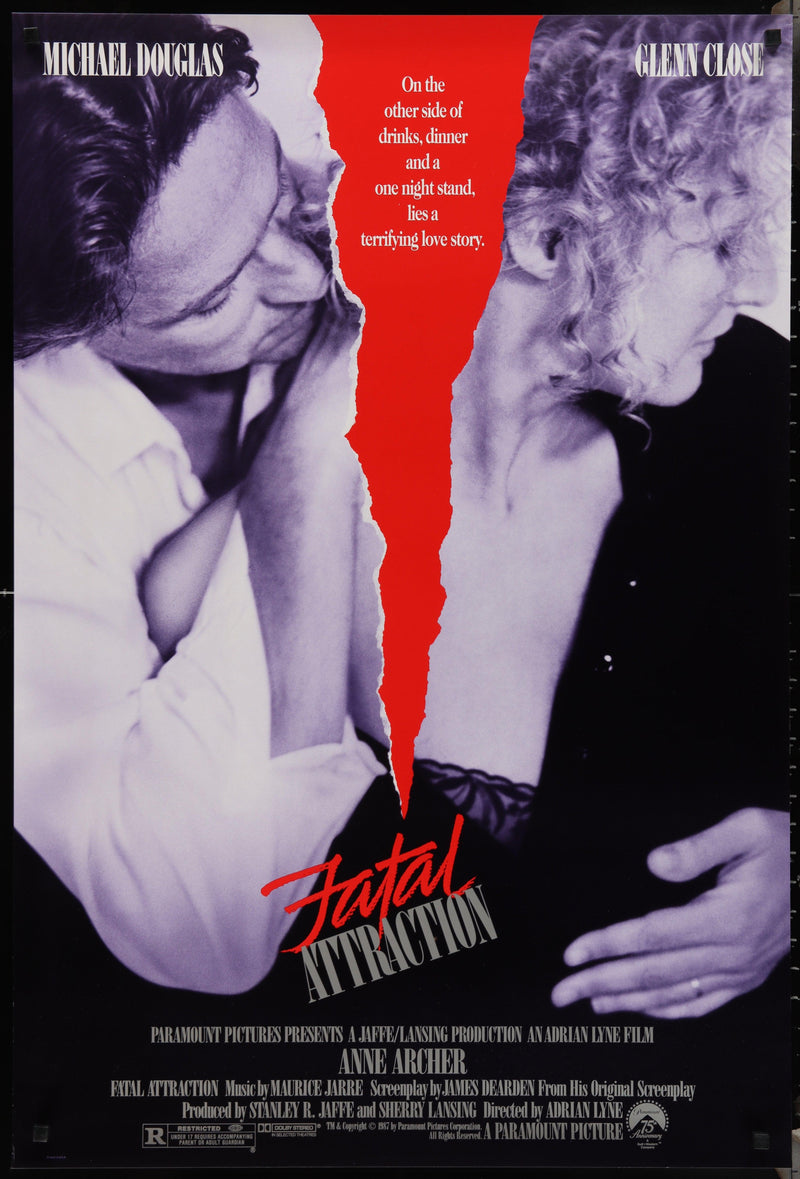 Fatal Attraction 1 Sheet (27x41) Original Vintage Movie Poster