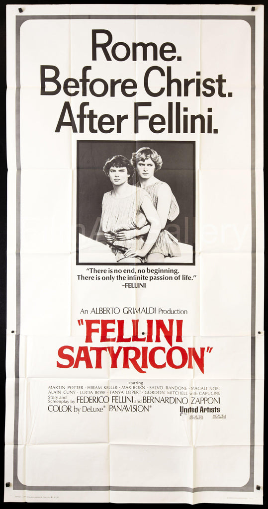 Fellini Satyricon Original Vintage Movie Poster