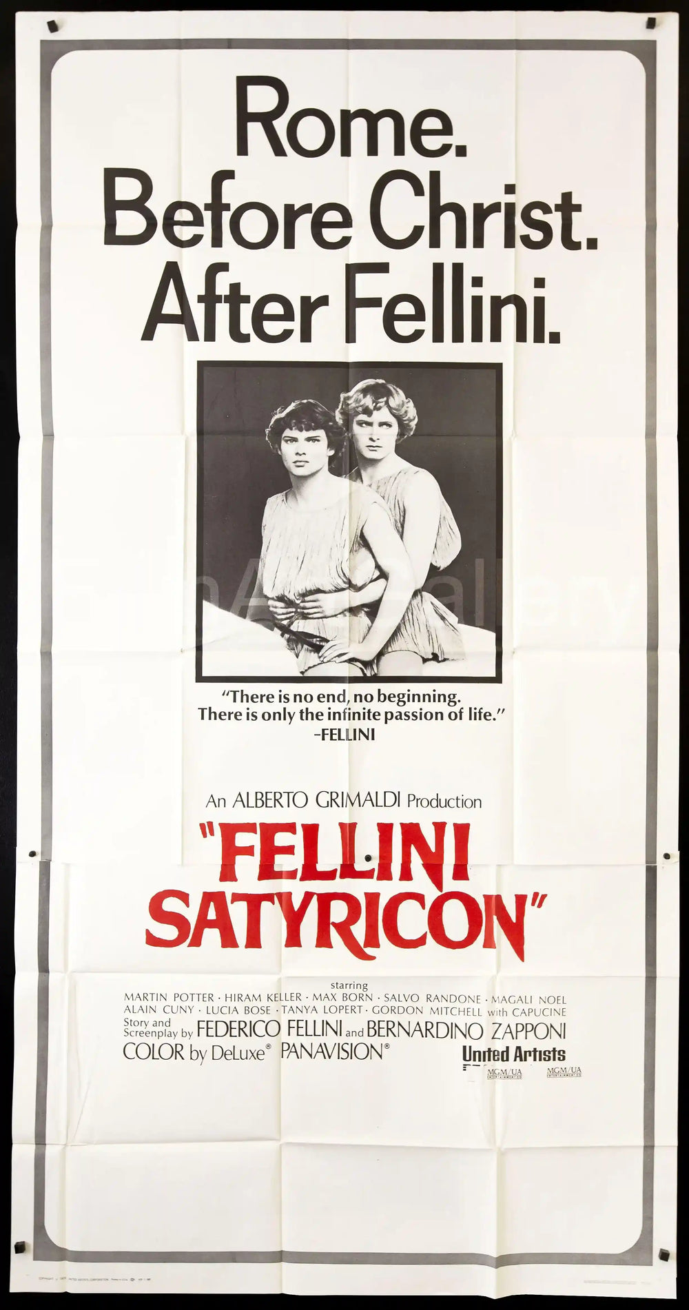 Fellini Satyricon Original Vintage Movie Poster